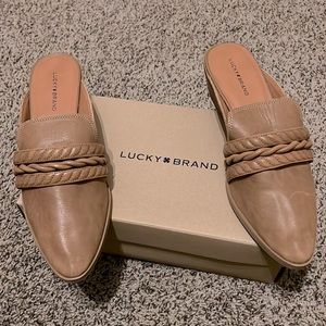 Lucky Brand Melaida Topanga Tan Dress winter haze shoes